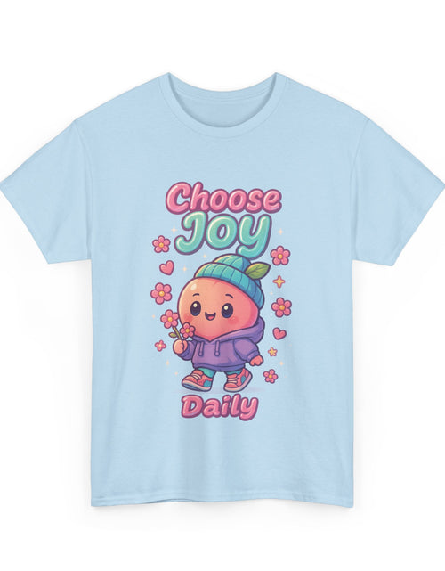 Load image into Gallery viewer, Cute &#39;Choose Joy Daily&#39; Unisex Tee, Happy Shirt, Gift for Friends, Positive Vibes, Everyday Wear, Cheerful Apparel
