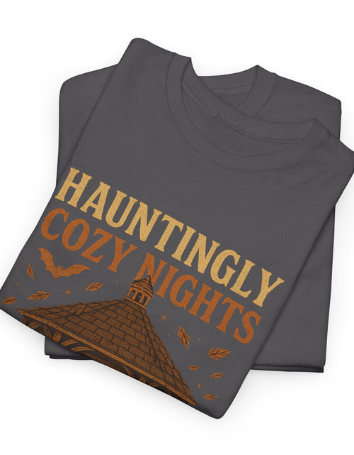 Load image into Gallery viewer, Cozy Halloween Tee, Unisex T-Shirt for Fall, Autumn Layering, Halloween Nights Celebration Shirt, Spooky Vibes, Pumpkin Lovers Gift
