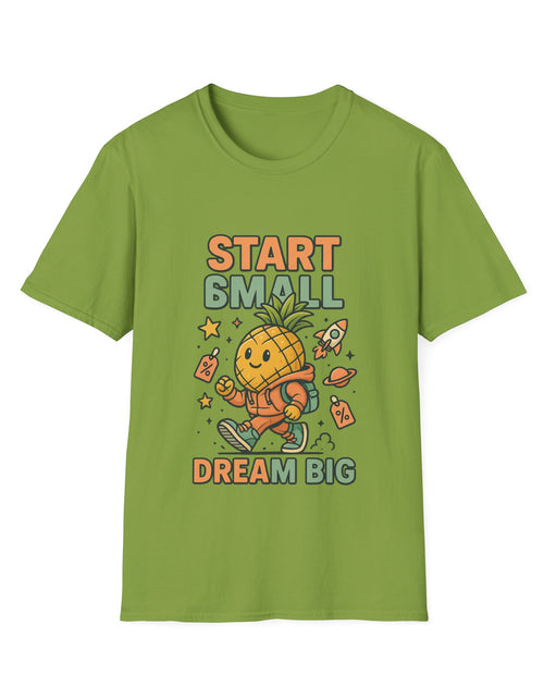 Load image into Gallery viewer, Cute Pineapple Motivational Unisex T-Shirt, Fun Graphic Tee, Inspirational Shirt, Gift for Dreamers, Casual Wear
