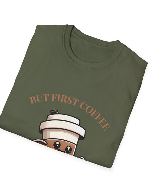 Load image into Gallery viewer, Funny Coffee Lover T-Shirt, Unisex Graphic Tee for Coffee Enthusiasts, Great Gift for Birthdays, Holidays, or Just Because
