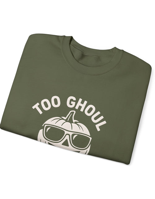 Load image into Gallery viewer, Halloween-Themed Crewneck Sweatshirt, Spooky Sweatshirt, Comfortable Fall Apparel, Gifts for Students, Unisex Halloween Clothing
