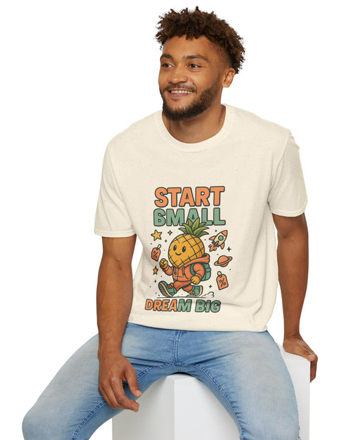 Load image into Gallery viewer, Cute Pineapple Motivational Unisex T-Shirt, Fun Graphic Tee, Inspirational Shirt, Gift for Dreamers, Casual Wear
