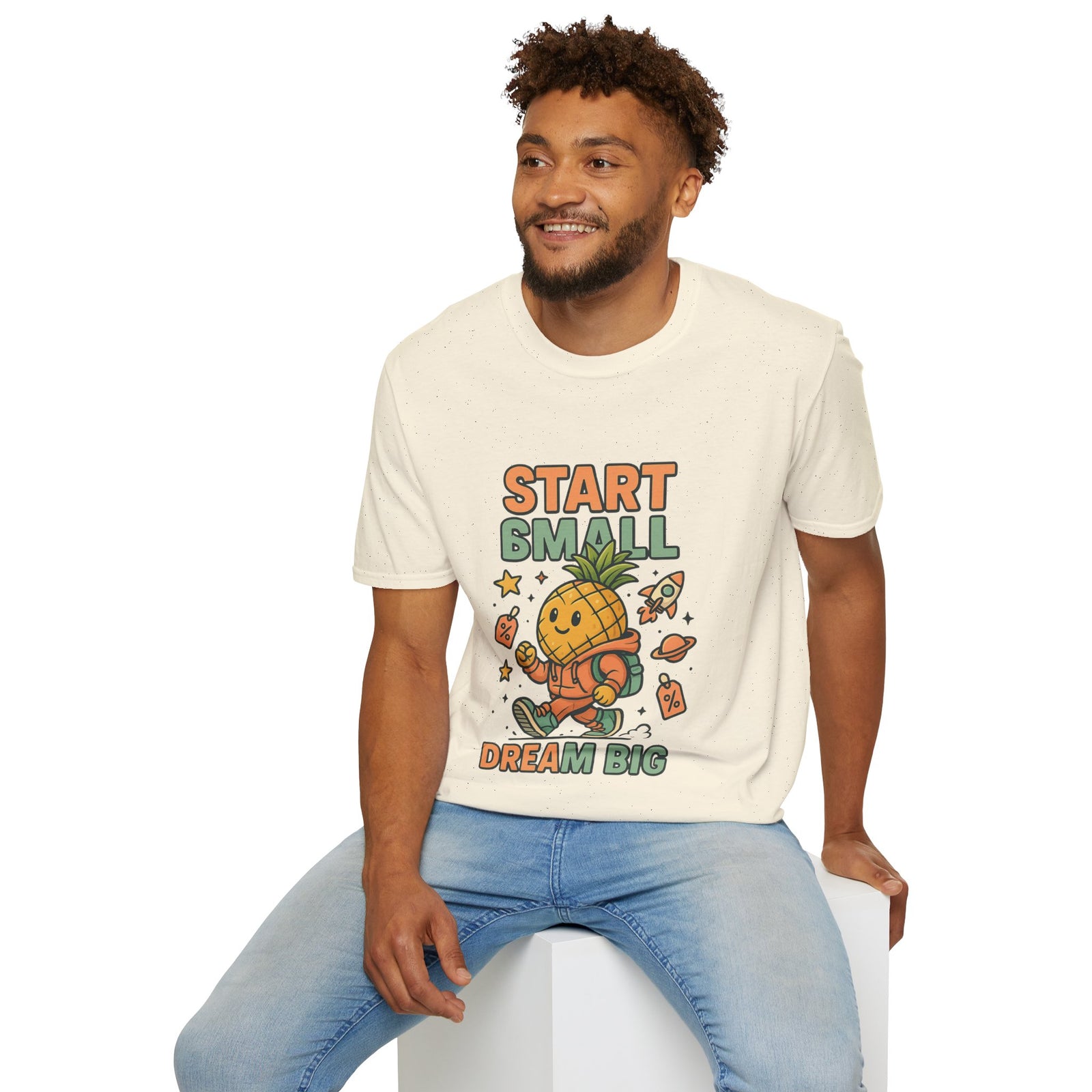 Cute Pineapple Motivational Unisex T-Shirt, Fun Graphic Tee, Inspirational Shirt, Gift for Dreamers, Casual Wear