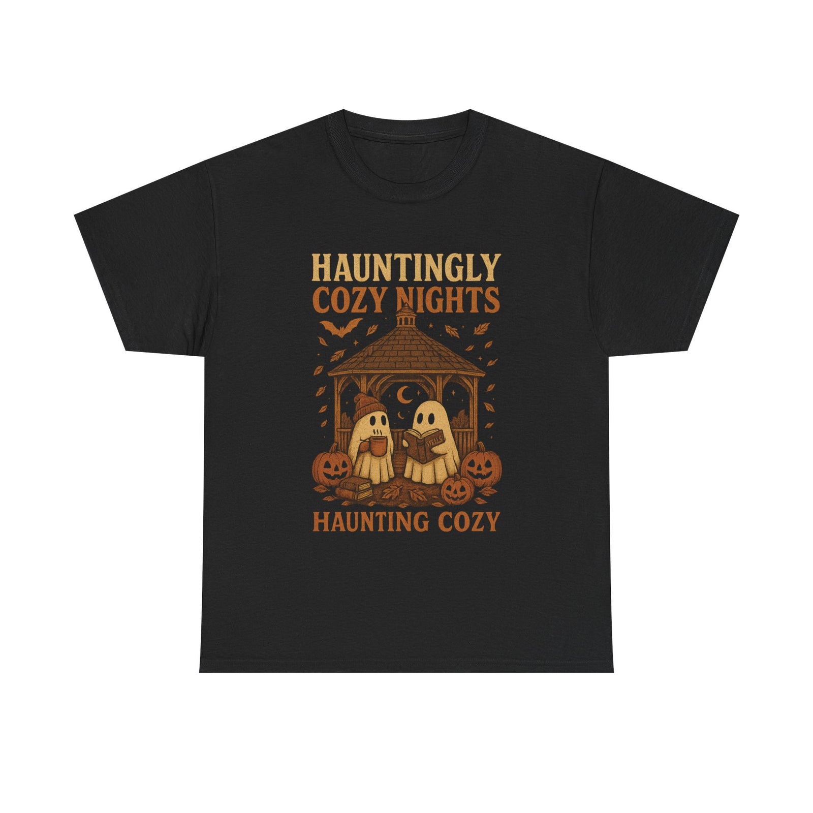 Cozy Halloween Tee, Unisex T-Shirt for Fall, Autumn Layering, Halloween Nights Celebration Shirt, Spooky Vibes, Pumpkin Lovers Gift