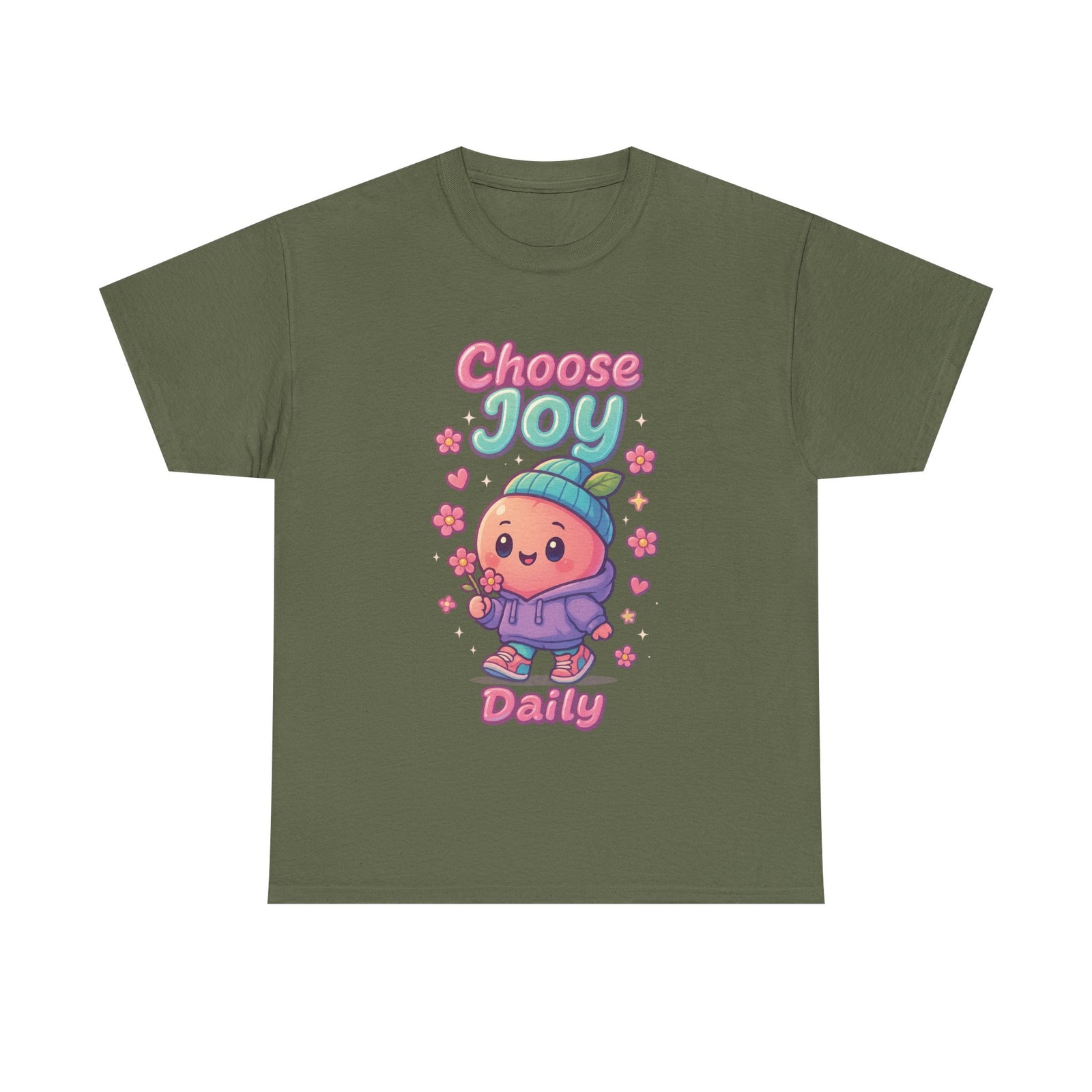 Cute 'Choose Joy Daily' Unisex Tee, Happy Shirt, Gift for Friends, Positive Vibes, Everyday Wear, Cheerful Apparel