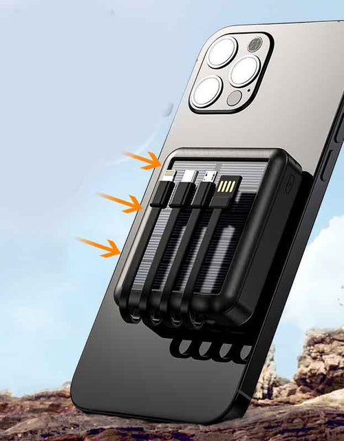 Load image into Gallery viewer, Mini Portable Power Bank With Solar Cable
