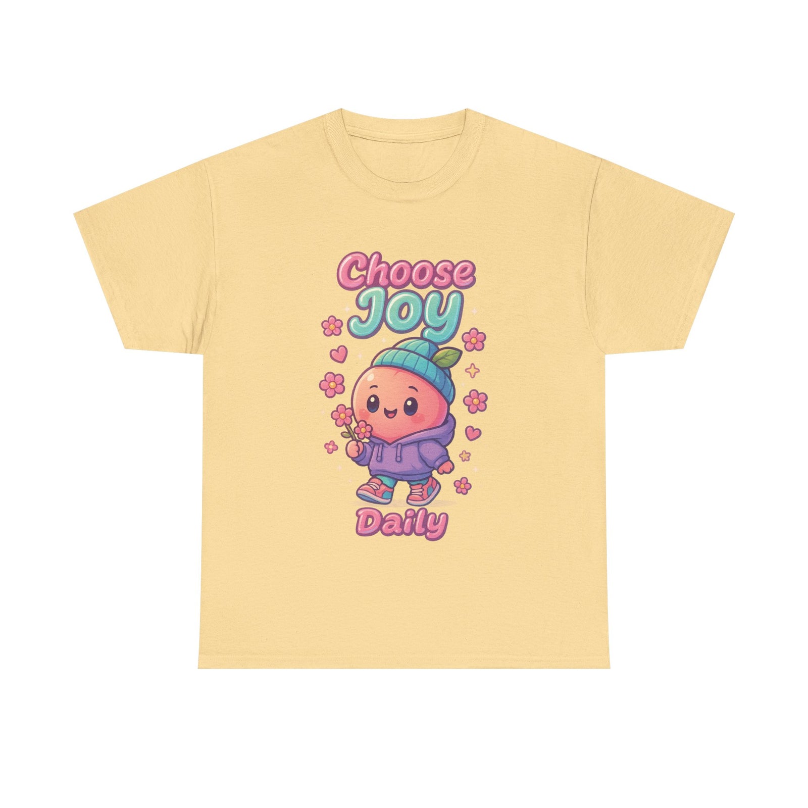 Cute 'Choose Joy Daily' Unisex Tee, Happy Shirt, Gift for Friends, Positive Vibes, Everyday Wear, Cheerful Apparel