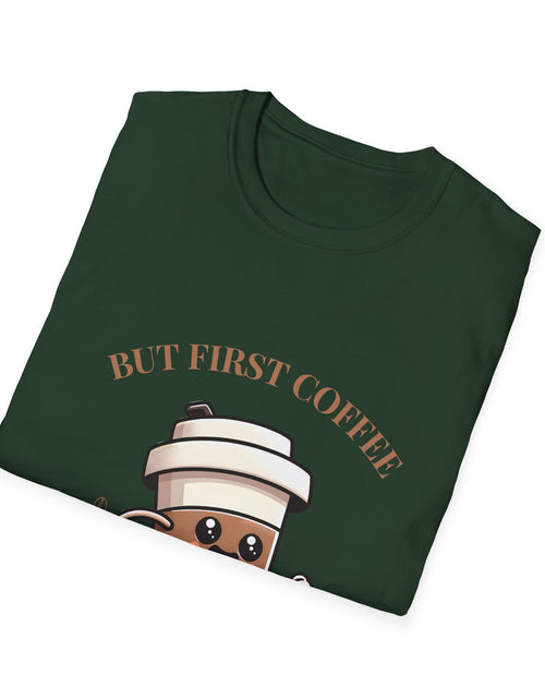 Load image into Gallery viewer, Funny Coffee Lover T-Shirt, Unisex Graphic Tee for Coffee Enthusiasts, Great Gift for Birthdays, Holidays, or Just Because
