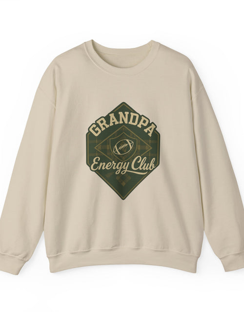 Load image into Gallery viewer, Grandpa Energy Club Crewneck Sweatshirt | Fun Gift for Grandfathers | Cozy Apparel for Stay-at-Home Dads | Perfect for Father&#39;s Day, [...]
