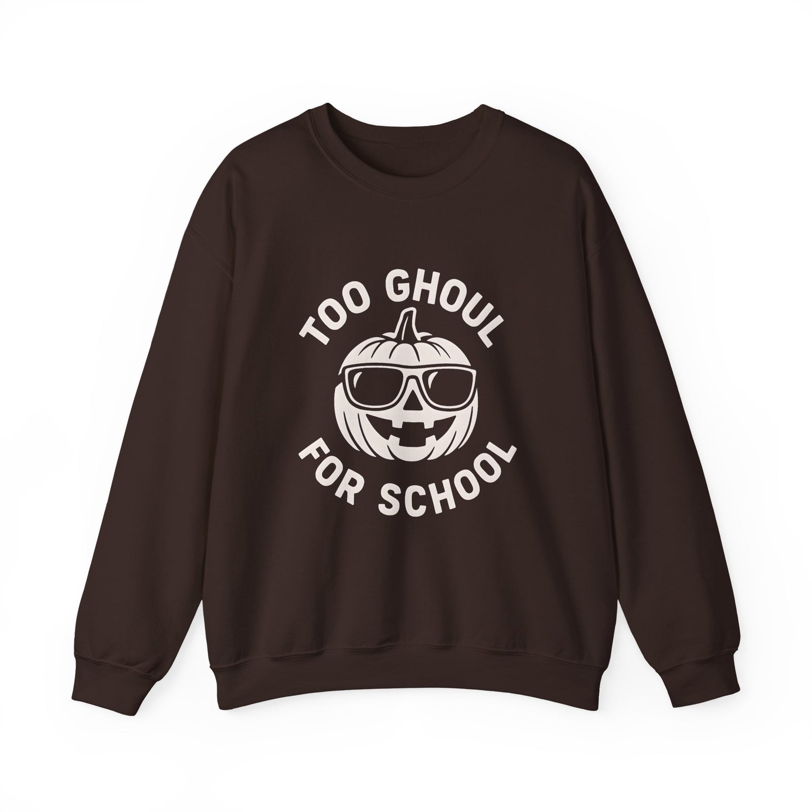 Halloween-Themed Crewneck Sweatshirt, Spooky Sweatshirt, Comfortable Fall Apparel, Gifts for Students, Unisex Halloween Clothing
