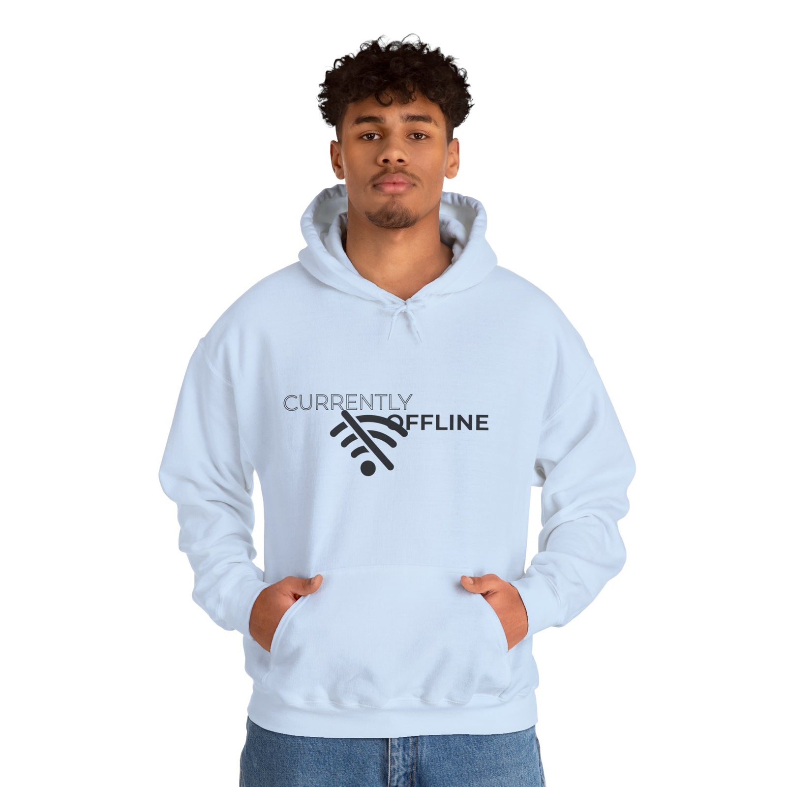 Currently Offline Unisex Heavy Blend Hoodie, Cozy Sweatshirt Gift, Casual Loungewear, Relaxed Fashion, Streetwear, Relaxation Apparel