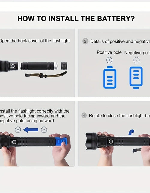 Load image into Gallery viewer, 35000000LM Super Bright Powerful LED Flashlight Torch P90 Rechargeable Zoomable
